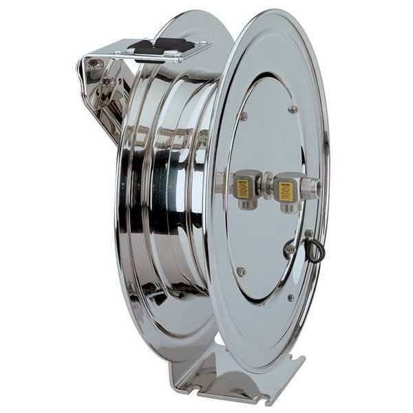 Spring Return Hose Reel, 1/2 in Hose Dia., 25 ft Length, 300 psi