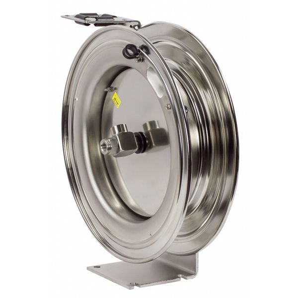 Spring Return Hose Reel, 1/2 in Hose Dia., 25 ft Length, 300 psi