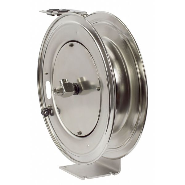 Spring Return Hose Reel, 3/8 in Hose Dia., 50 ft Length, 3,000 psi