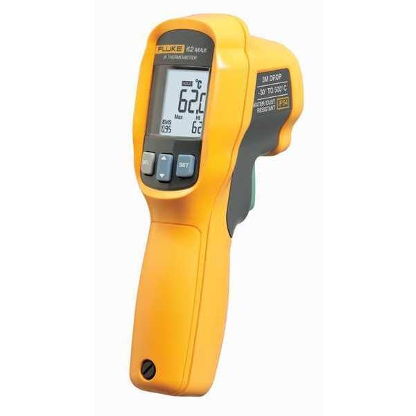 Infrared Thermometer, Backlit LCD, -22 Degrees  to 932 Degrees F, Single Dot Laser Sighting