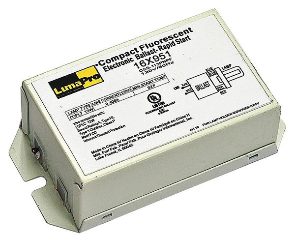CFL Ballast, Electronic, 14W, 120V