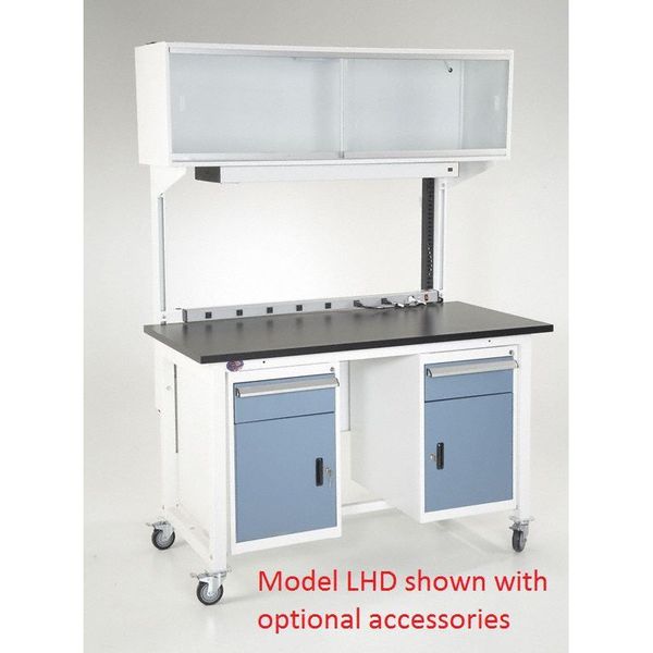 Bolted Lab Heavy Duty Work Bench, Epoxy Resin, 60