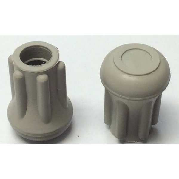 Protective Leg Tip, SlipOn, Rd, 33/64