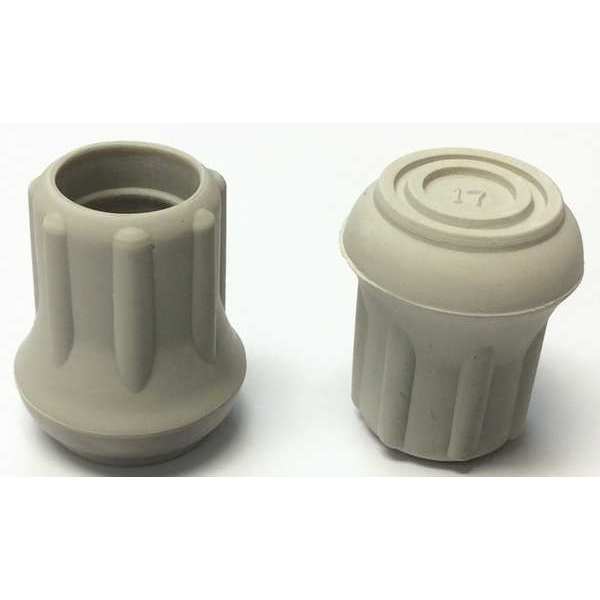 Protective Leg Tip, SlipOn, Rd, 39/64