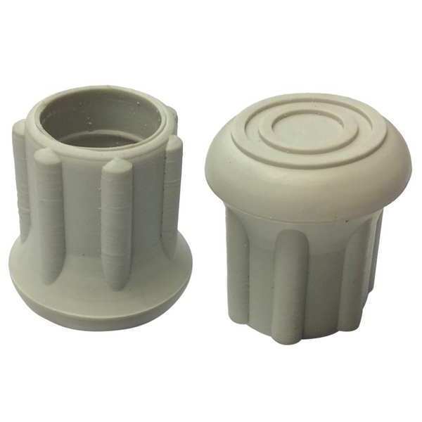 Protective Leg Tip, SlipOn, Rd, 47/64