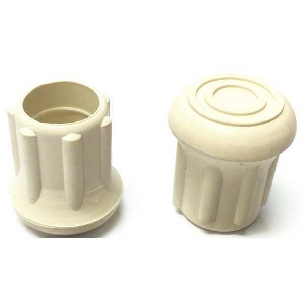 Protective Leg Tip, SlipOn, Rd, 47/64