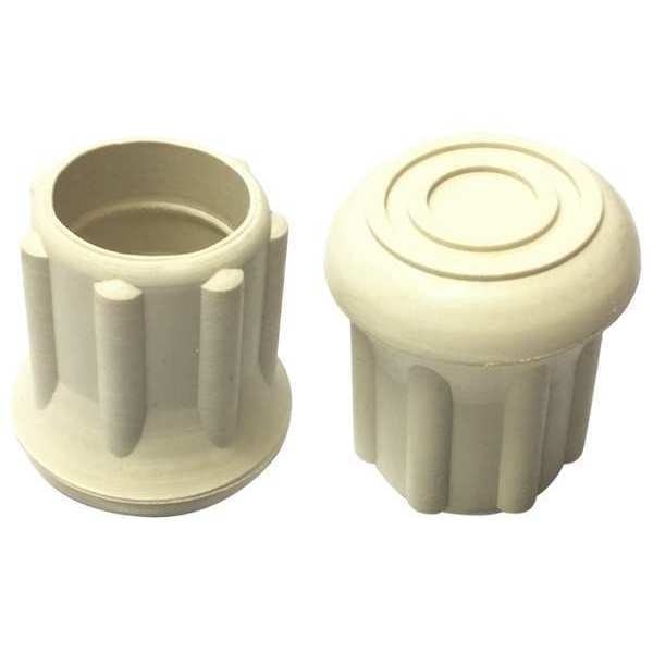 Protective Leg Tip, SlipOn, Rd, 47/64