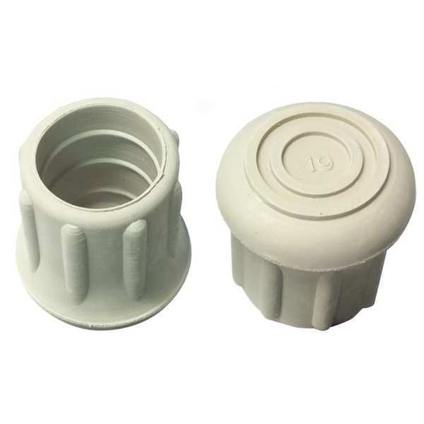 Protective Leg Tip, SlipOn, Rd, 55/64
