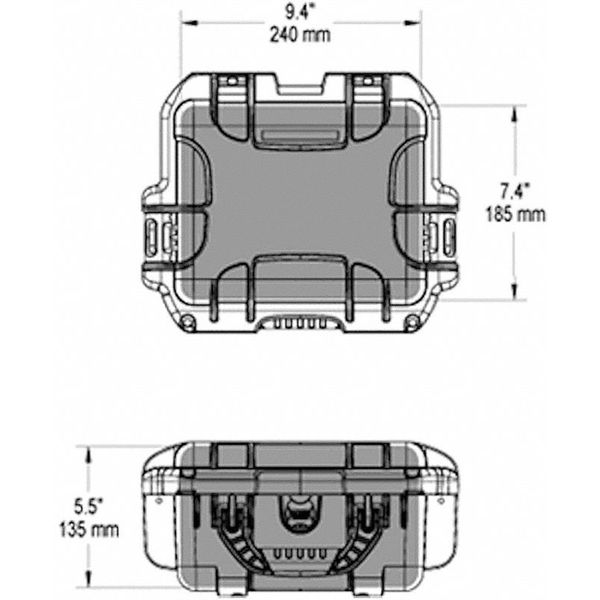 Black Protective Case, 12-1/2