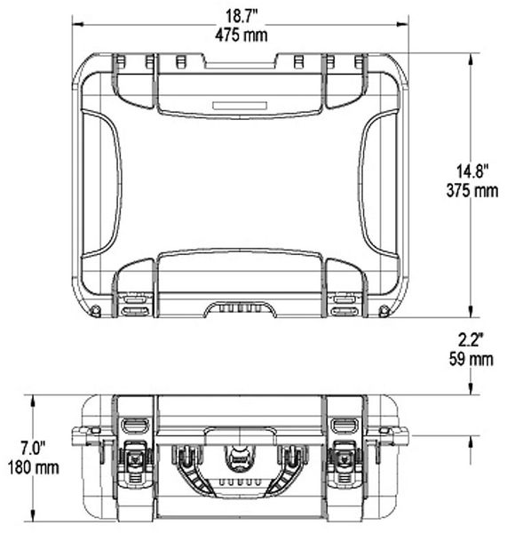 Black Protective Case, 18.7