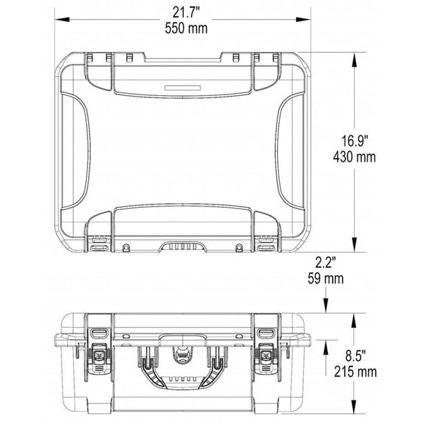 Black Protective Case, 21.7