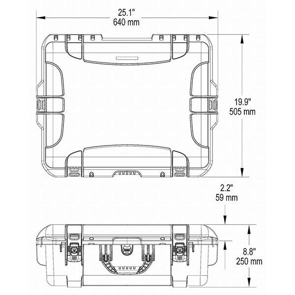 Black Protective Case, 25.1