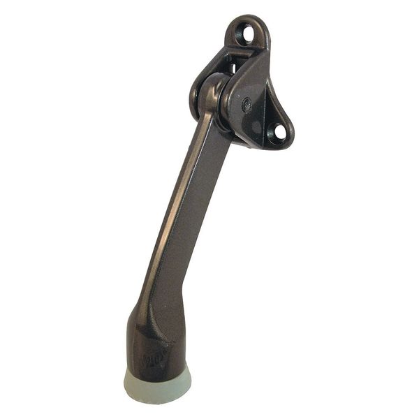 Kick-Down Door Holder, 3-Hole, Bronze Plated