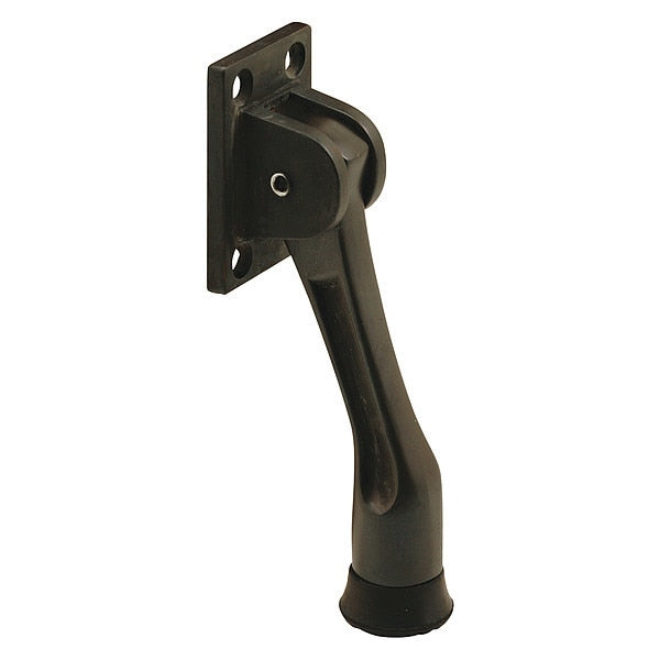 Kick-Down Door Holder, 4-Hole, Bronze Plated