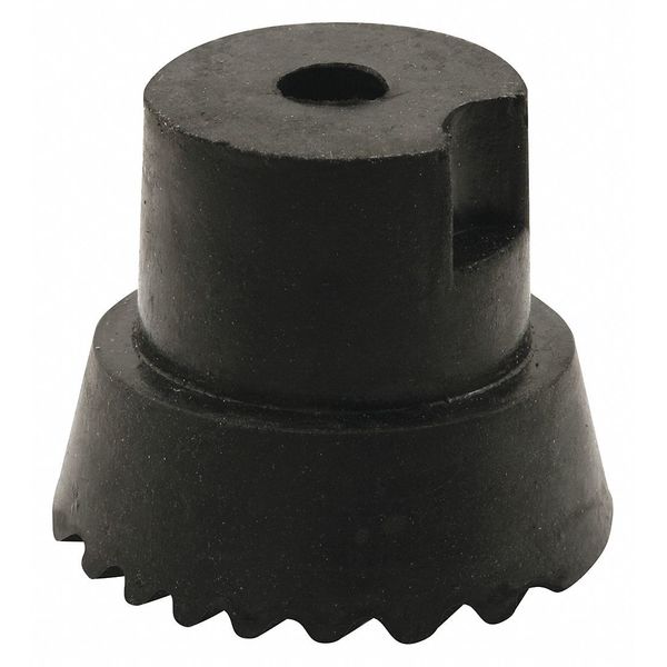 Door Holder, Repl Tips, Blk Rubber, Scrs, PK.10