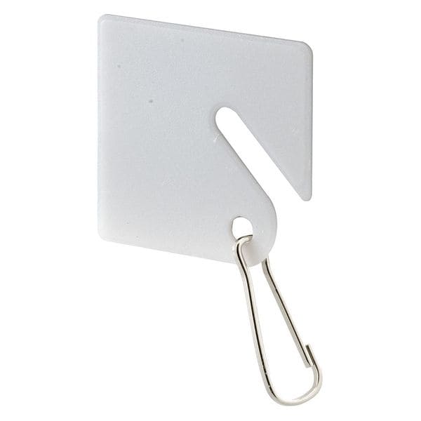 Key Tags, Square Plastic, Hook, PK100