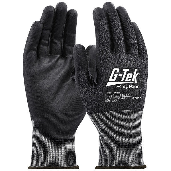 Knit Gloves, A4, Gray, 9.5