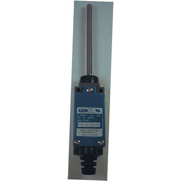 Limit Switch, Coil Spring, Wobble Stick, 1NC/1NO, 5A @ 250V AC