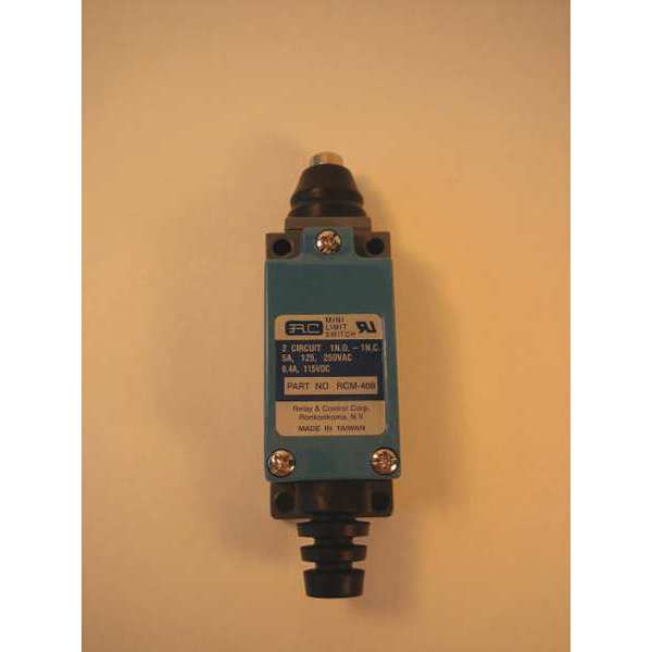 Limit Switch, Plunger, Push Rod, 1NC/1NO, 5A @ 250V AC