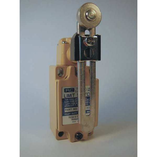 Limit Switch, Adjustable Lever, Roller, 1NC/1NO, 10A @125V AC