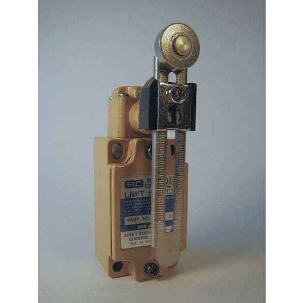 Limit Switch, Adjustable Lever, Roller, 1NC/1NO, 10A @125V AC