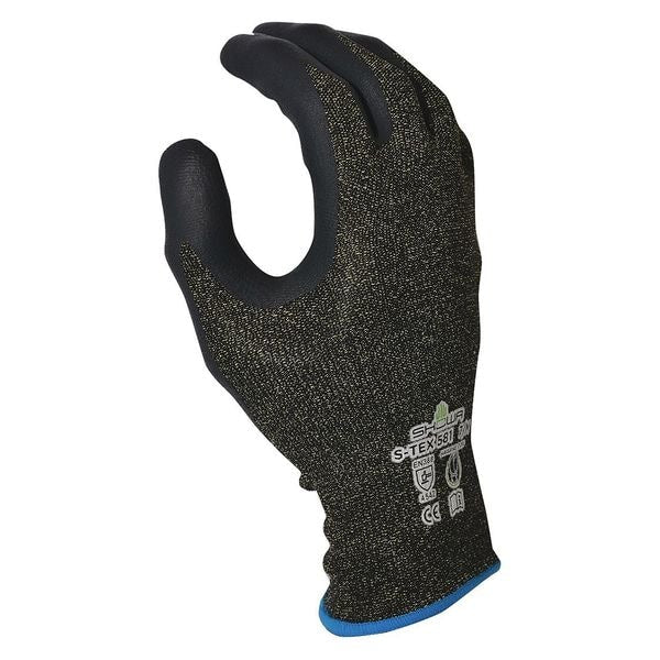 Cut Resistant Coated Gloves, A5 Cut Level, Foam Nitrile, M, 1 PR