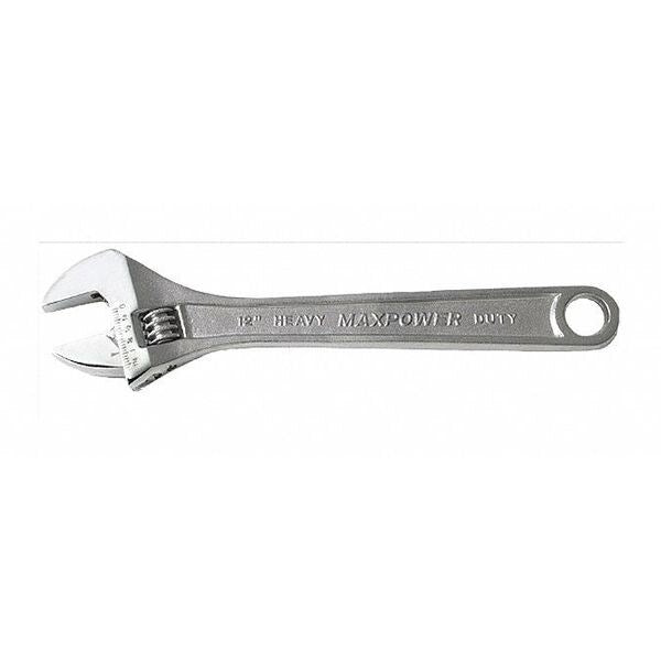 Wrench, Adjustable, Chrome, 12