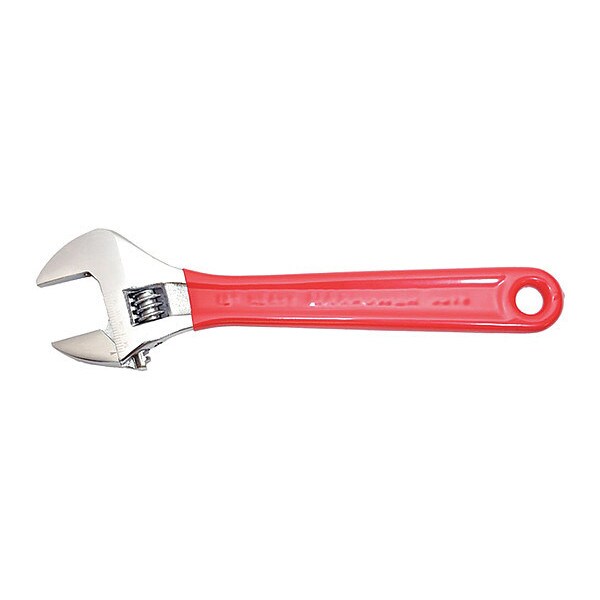Wrench, Adjustable, Chrome, Red-Dipped, 6