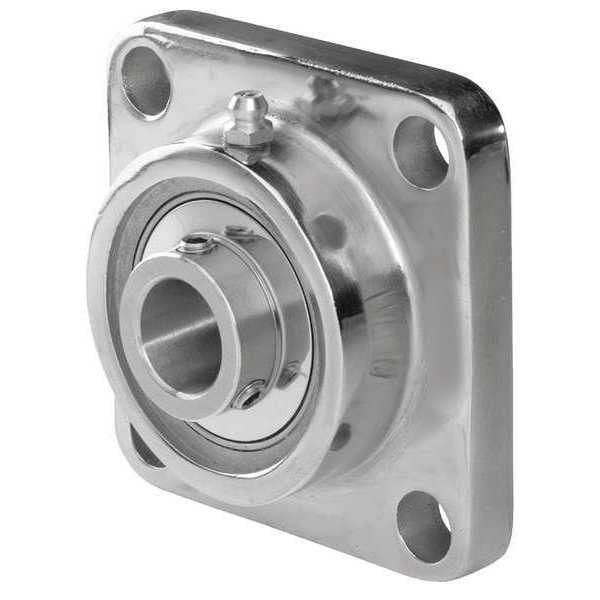 Flange, 4 Bolt, Stainless, Bore 1.1875