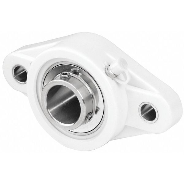 Falange, 2 Bolt, Thermplstc SS, Bore 25mm