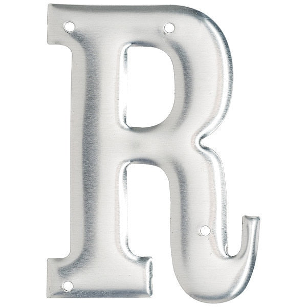 Letter, Aluminum, Roman, 3 in. H, R, PK10