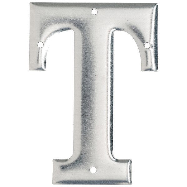 Letter, Aluminum, Roman, 3 in. H, T, PK10