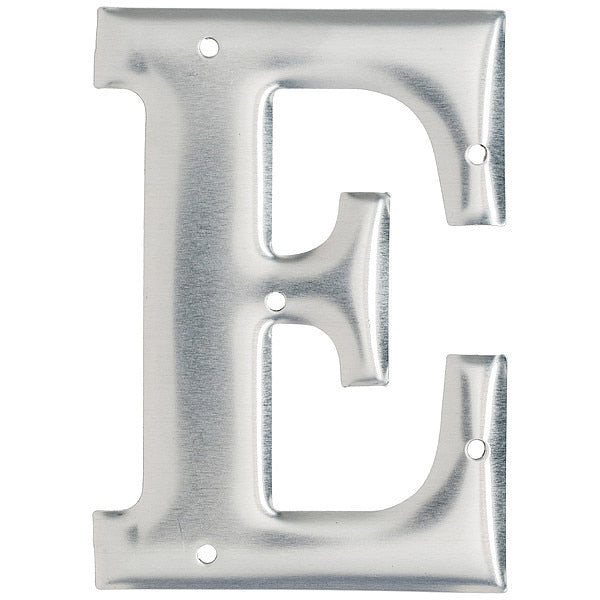 Letter, Aluminum, Roman, 3 in. H, E, PK10