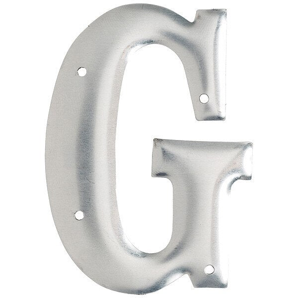 Letter, Aluminum, Roman, 3 in. H, G, PK10