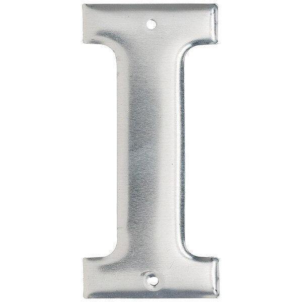Letter, Aluminum, Roman, 3 in. H, I, PK10
