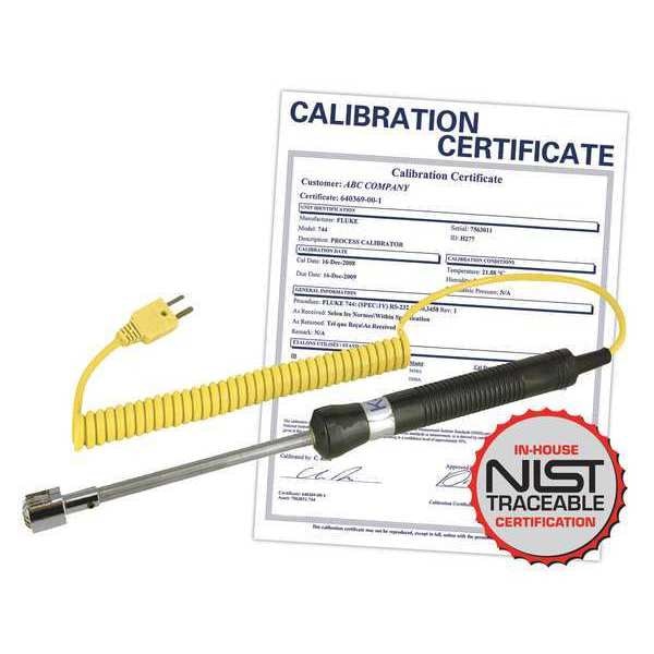 Surface Thermocouple Probe, Type K, -58 to 932Â°F (-50 to 500Â°C) with NIST Calibration Certificate