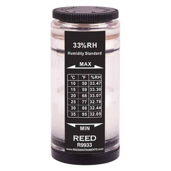 Humidity Calibration Standard, 33%. For use with REED R6001, R6200, SD-3007, R9900 and 8706.