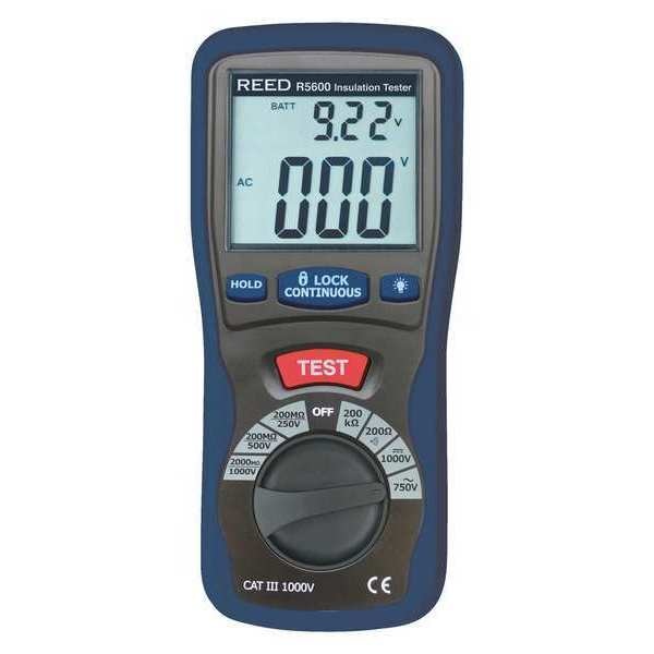 Insulation Tester and Multimeter (Megohmmeter), 2000 Ohms Resistance, 1000V Voltage
