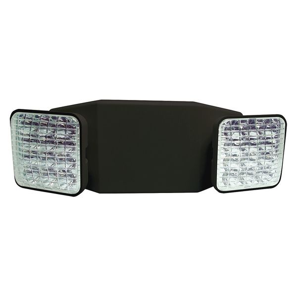 Damp Location Emergency Light, Black