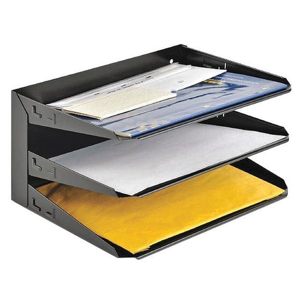 Horizontal Organizer, 3-Tier, Ltr Size