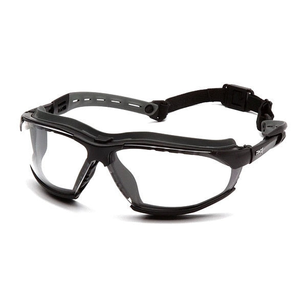 Ballistic Safety Glasses, Wraparound Clear Polycarbonate Lens, Anti-Fog, Scratch-Resistant