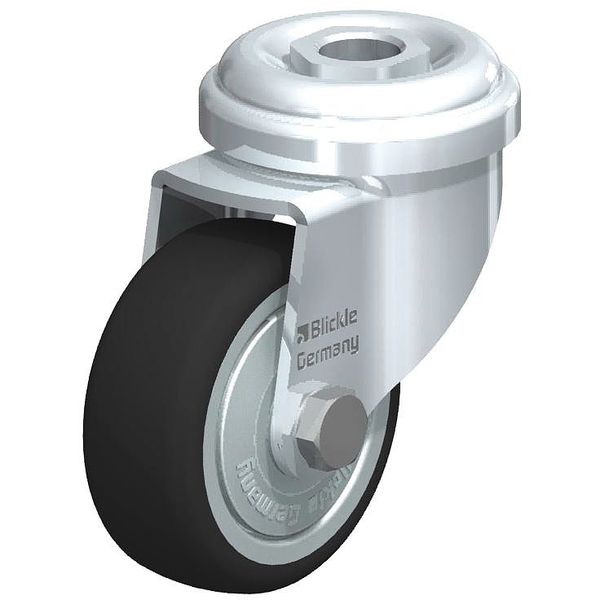 Kingpin Swivel Caster, PU, 3