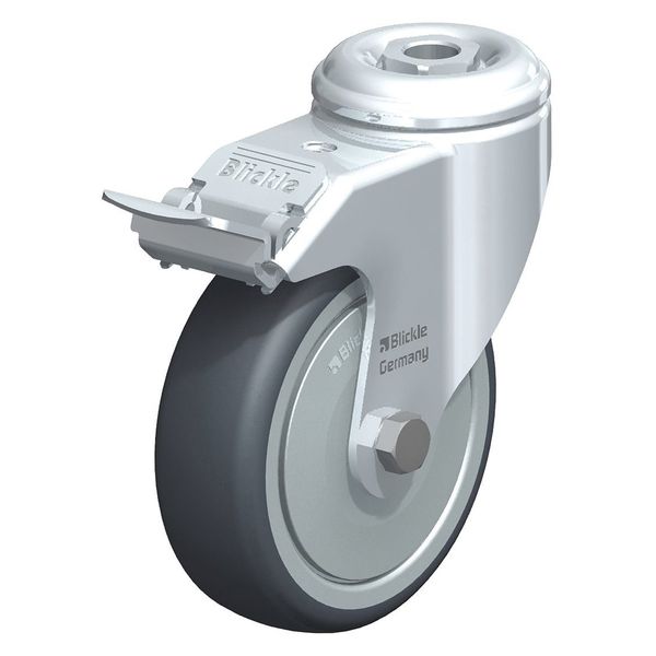 Kingpin Swivel Caster, TPR, 4