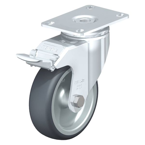 Swivel Plate Caster, TPR, 4