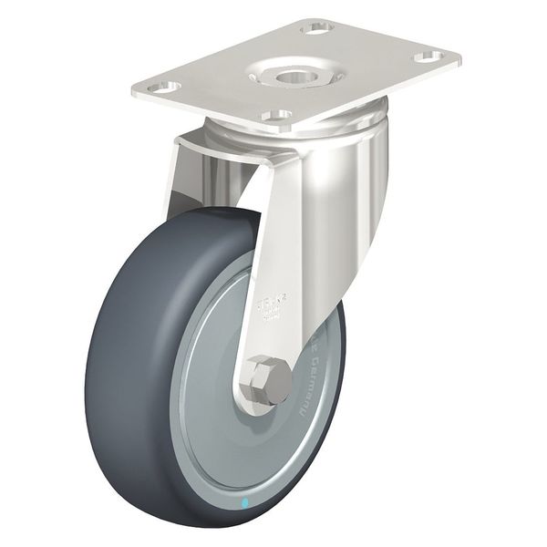 Swivel Plate Caster, TPR, 5