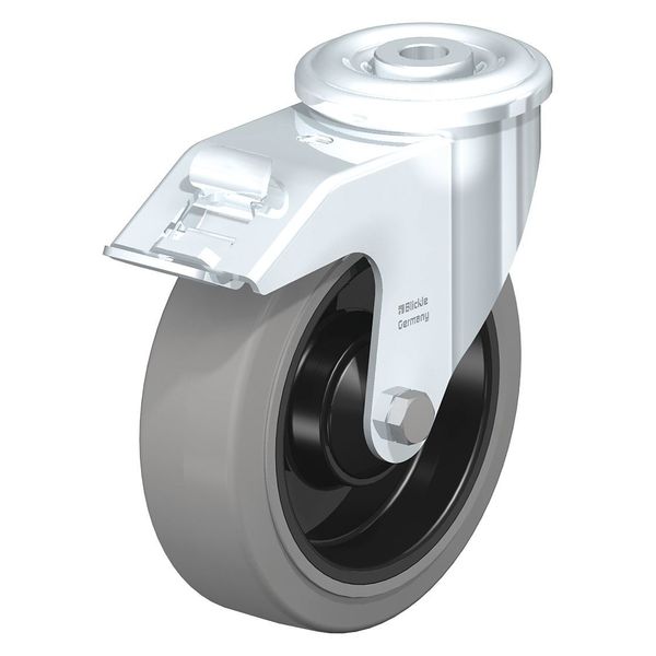 Kingpin Swivel Cstr, Solid Rbr, 3-1/8
