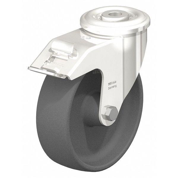 SS, Kingpin Swivel Caster, Nylon, 8