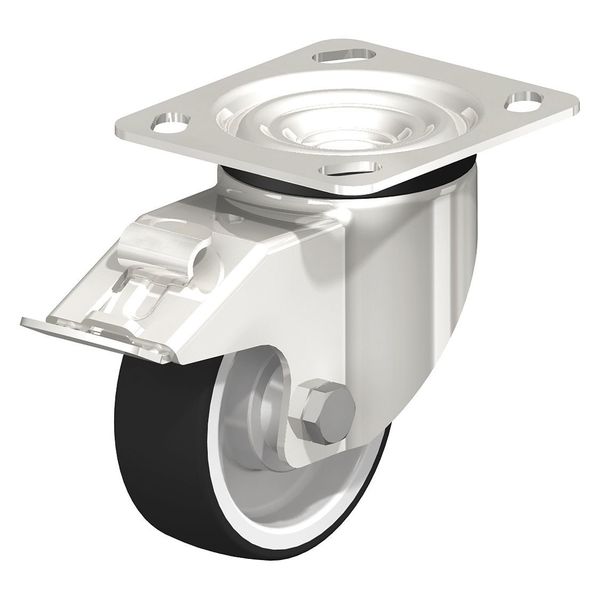 Swivel Plate Caster, PU, 5