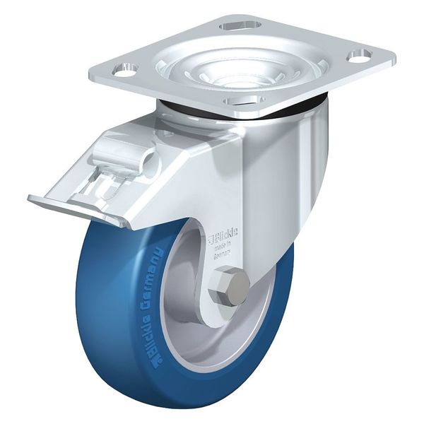 Swivel Plate Caster, PU, 3-1/8
