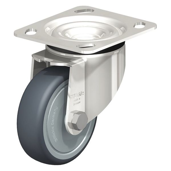 Swivel Plate Caster, TPR, 4